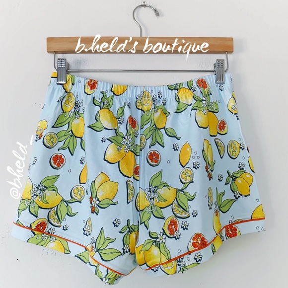 Roller Rabbit Citrus Hearts Polo Pajamas in Light Blue Size S Brand New NWT - Picture 14 of 17